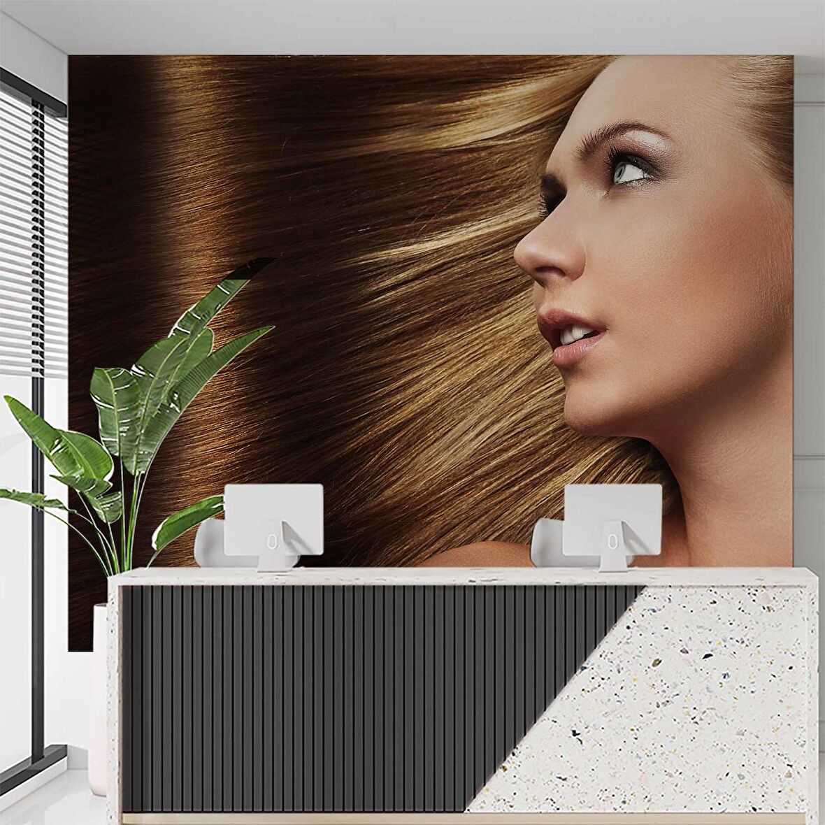 Güzellik Salonu Duvar Kağıdı Baskı