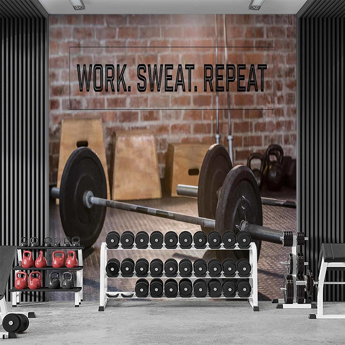 Spor Odası Duvar Kağıdı Baskı