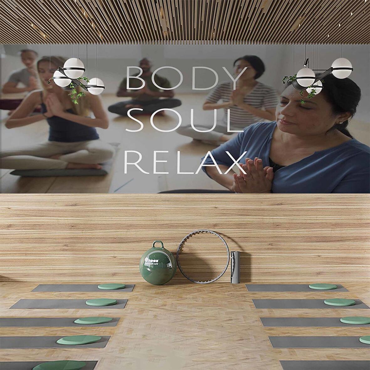 Yoga Salonu Duvar Kağıdı Baskı