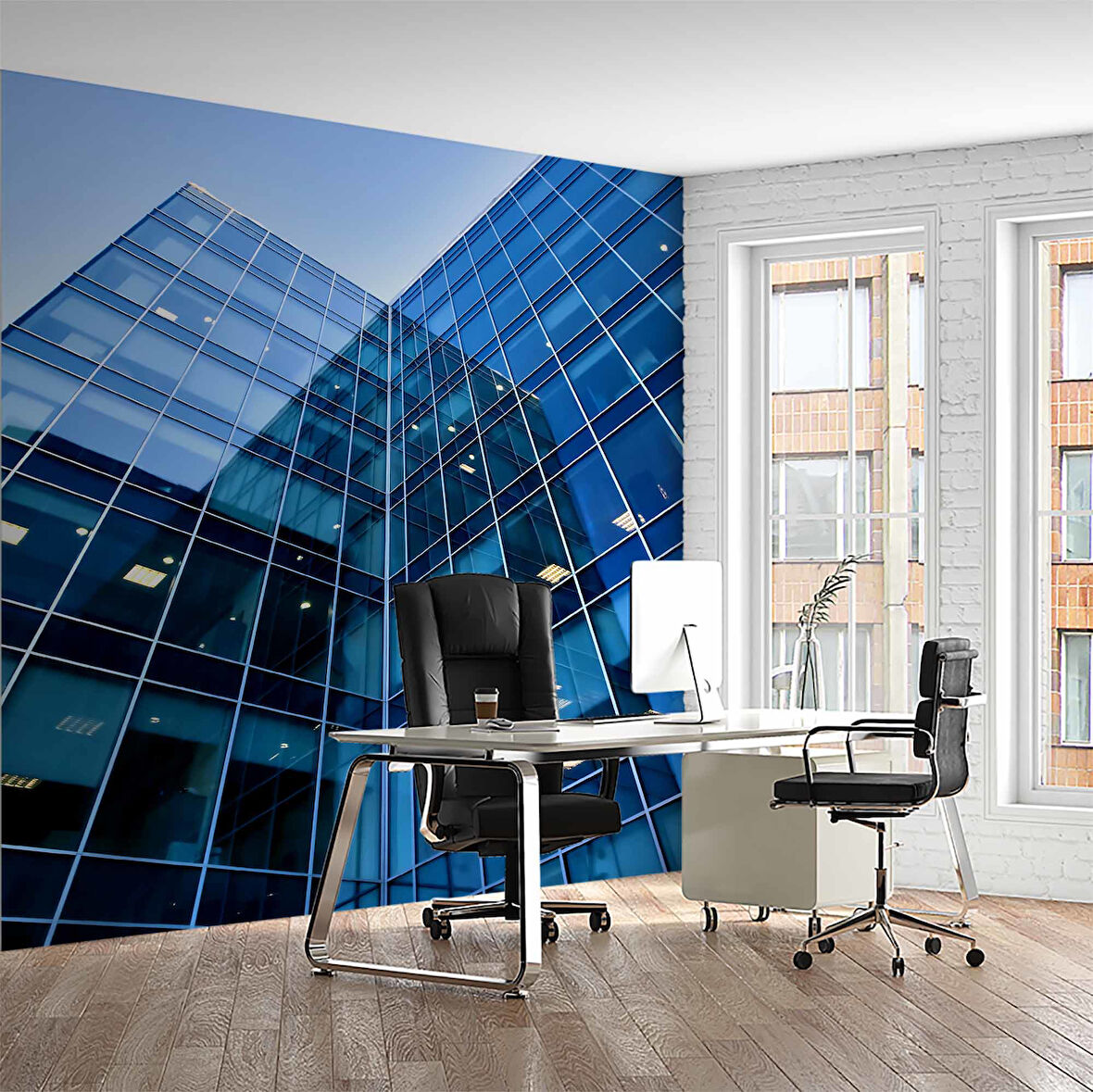 Apartman Projesi Gayrimenkul Emlak ve Gayrimenkul Duvar Kağıdı Baskı