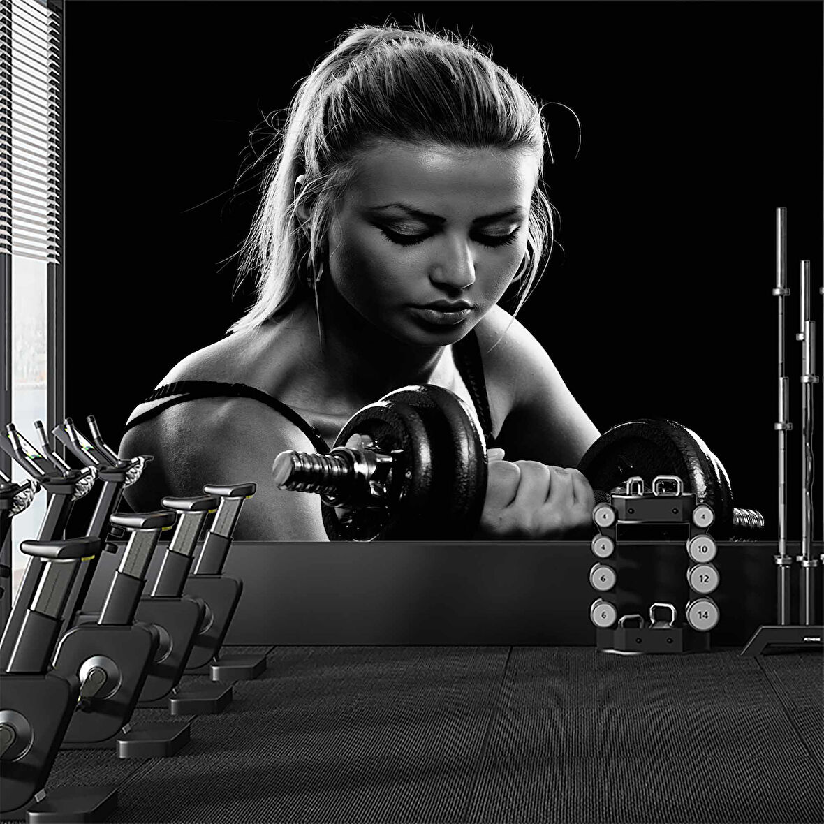 Kadın Spor Salonu için Duvar Kağıdı