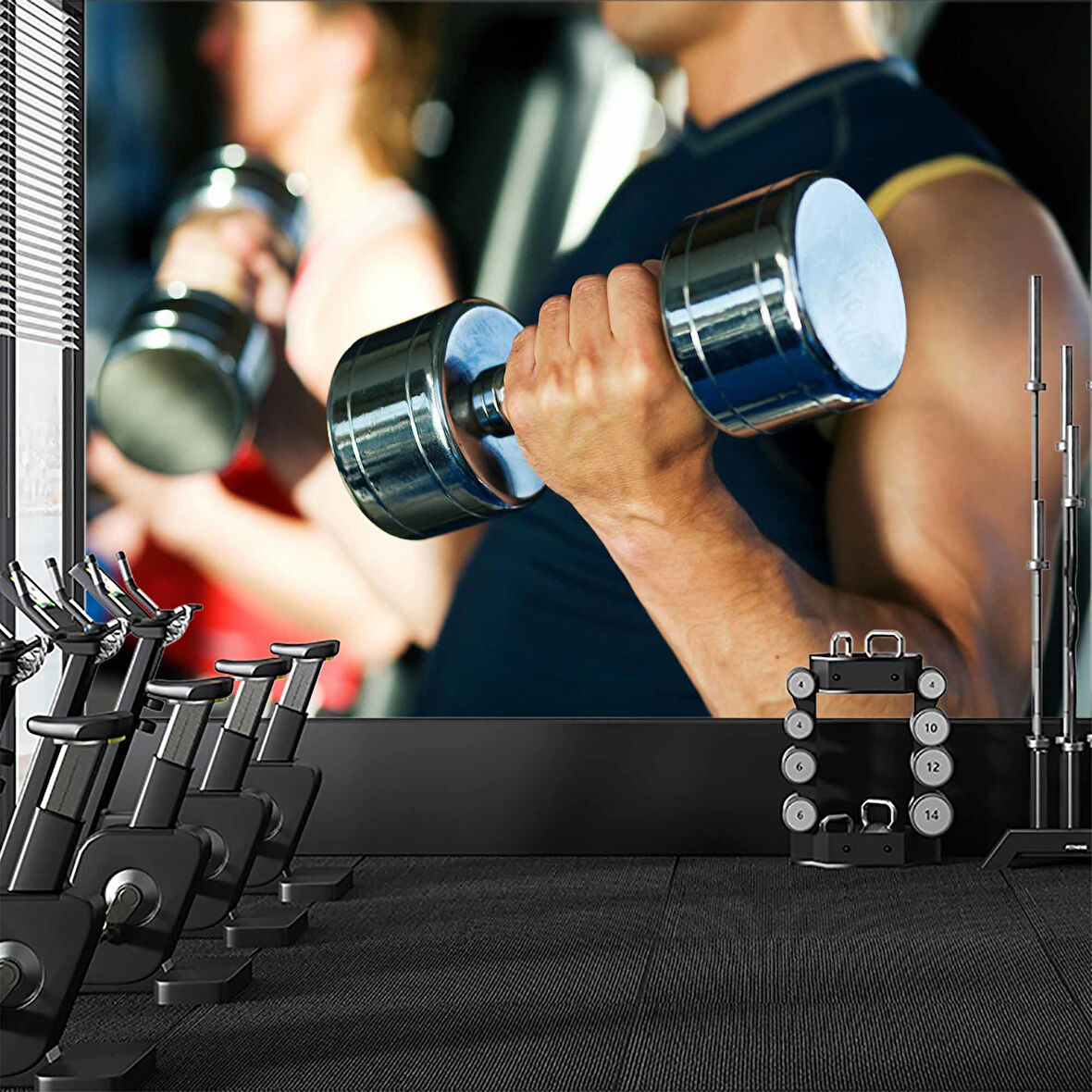 Spor Fitness Salonu Duvar Kağıdı