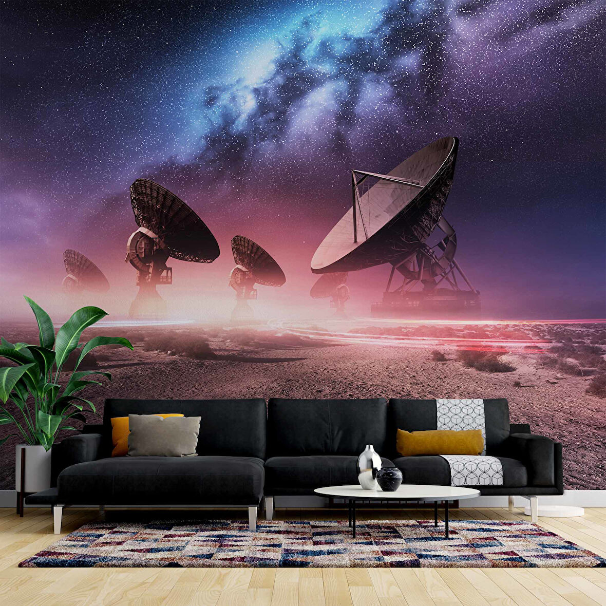 Uzay Uydu Temalı Duvar Kağıdı