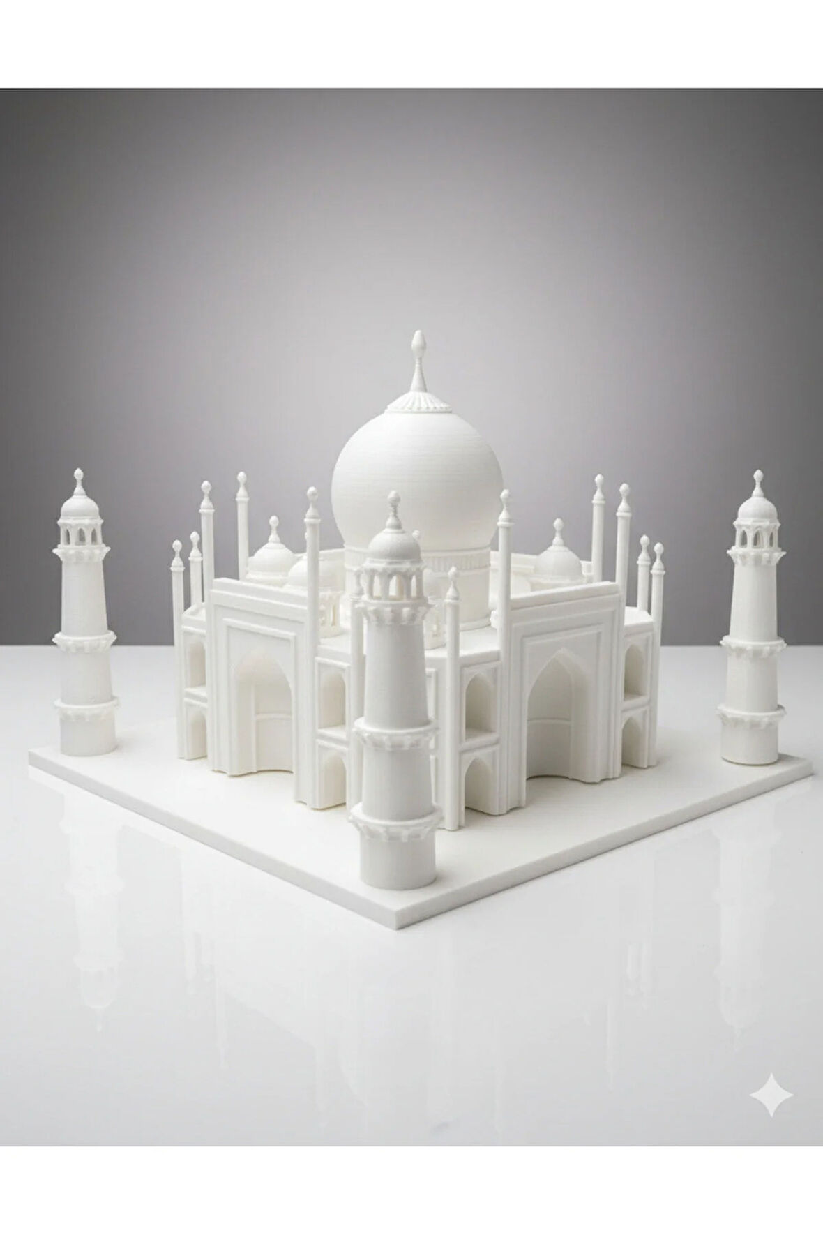 Mimari Harikası: 3D Baskı Taj Mahal Maketi - Dekoratif Heykel - 20 cm