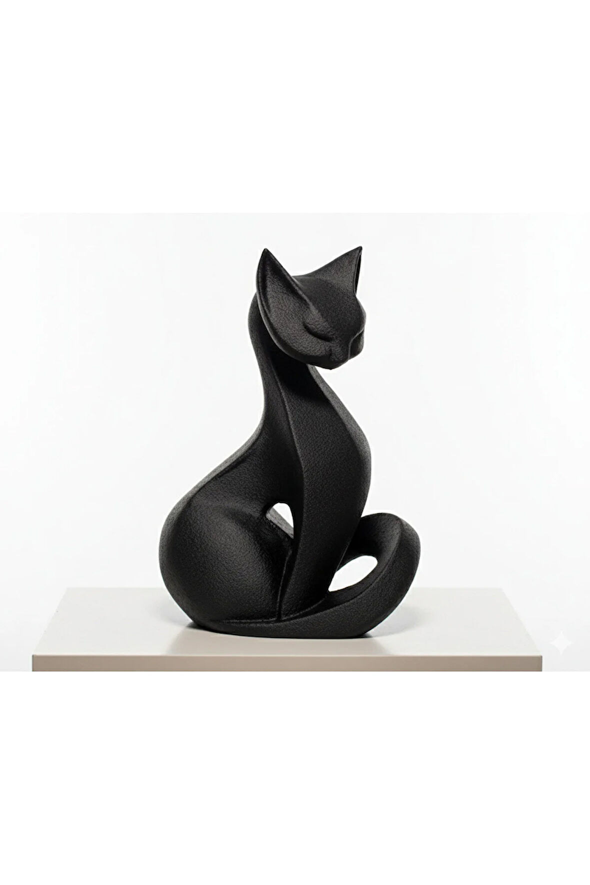 Zarif Kedi - Minimalist Heykel - 11 cm - 3D Baskı