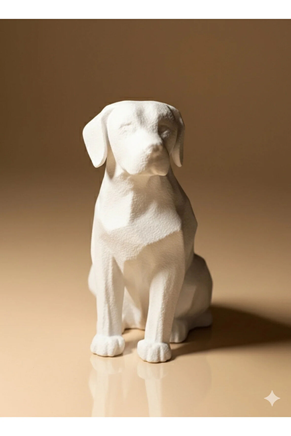 Labrador Figürü | 10 cm | Labrador Geometrik Masaüstü Dekorasyon | 3D Baskı Sanatı