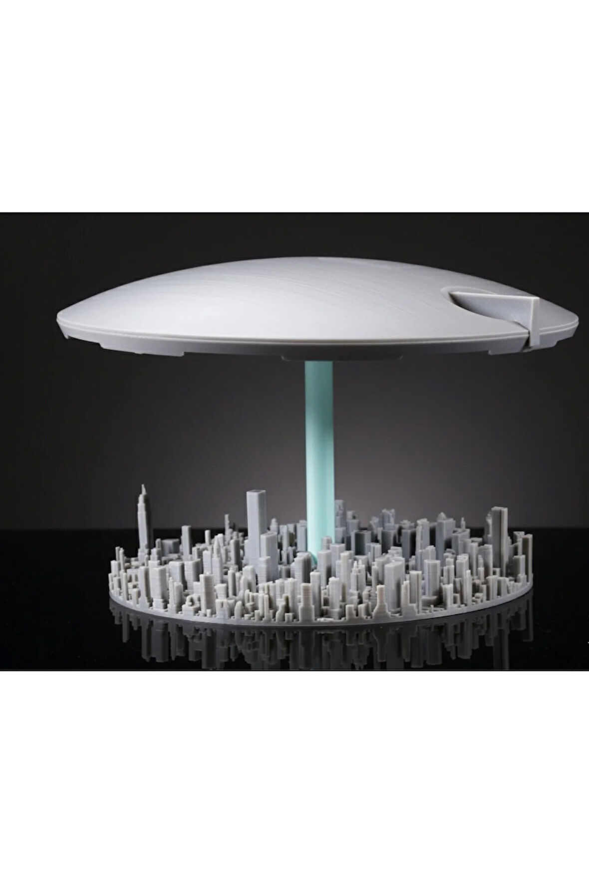 Independence Day - Alien City Destroyer 3D Baskı Maket - Sinema Temalı Koleksiyonluk Heykelcik