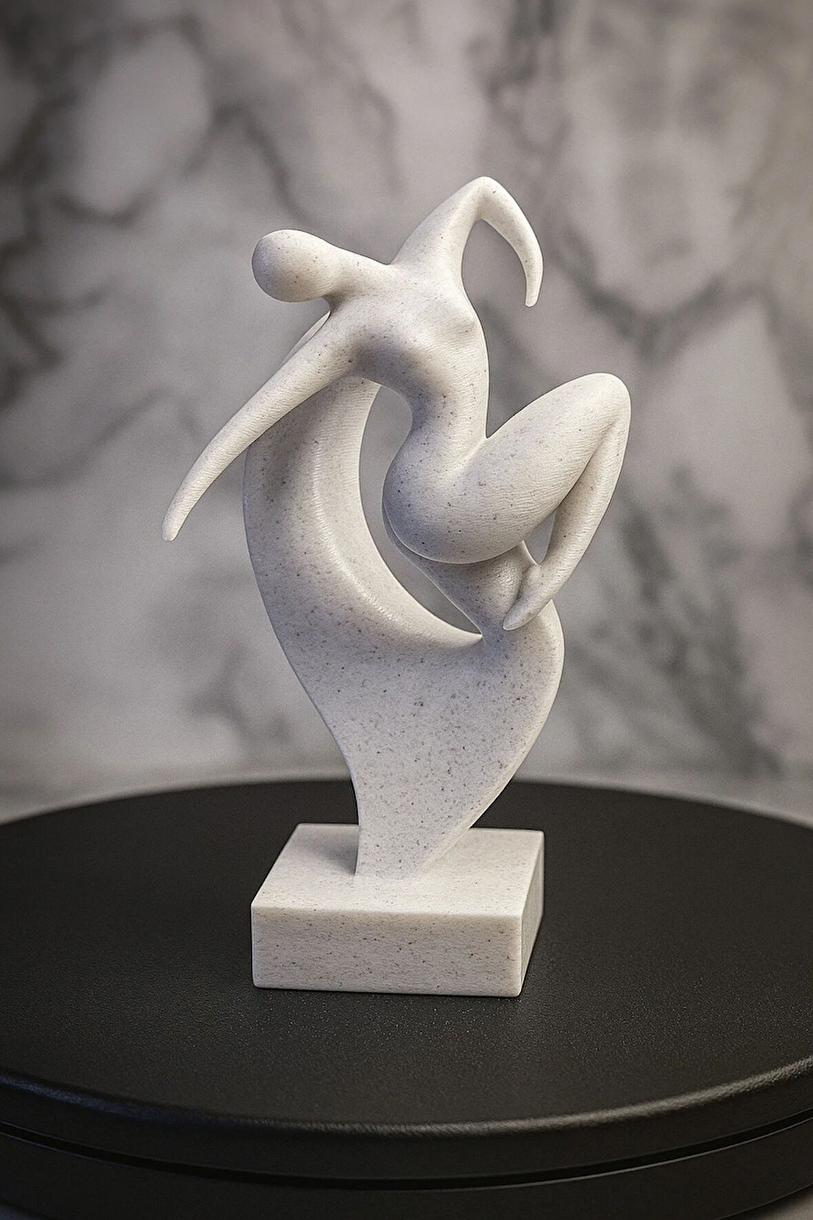 Dansın Zarafeti Dekoratif Biblo 3D Baskı