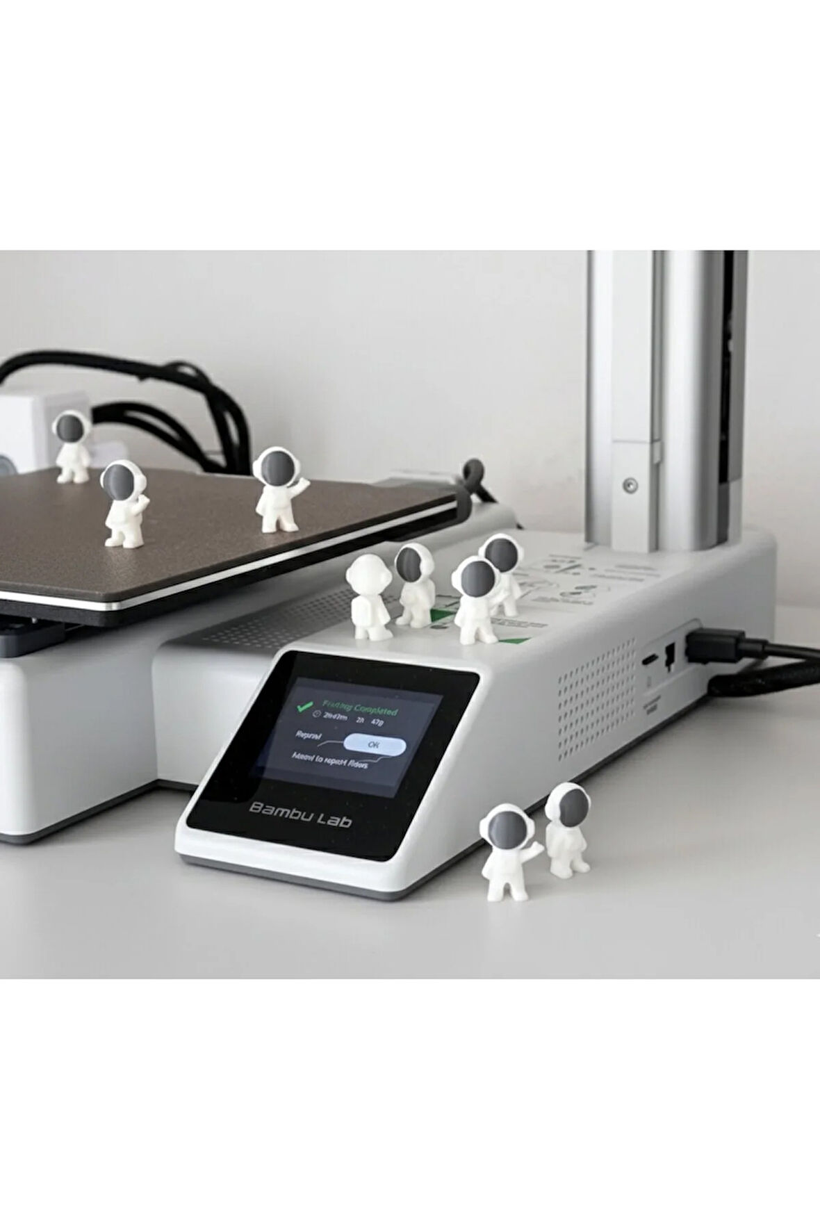 8 adet Mini Astronot ve Uzay Gemisi Keşif Seti - 3D Yazıcı Baskı