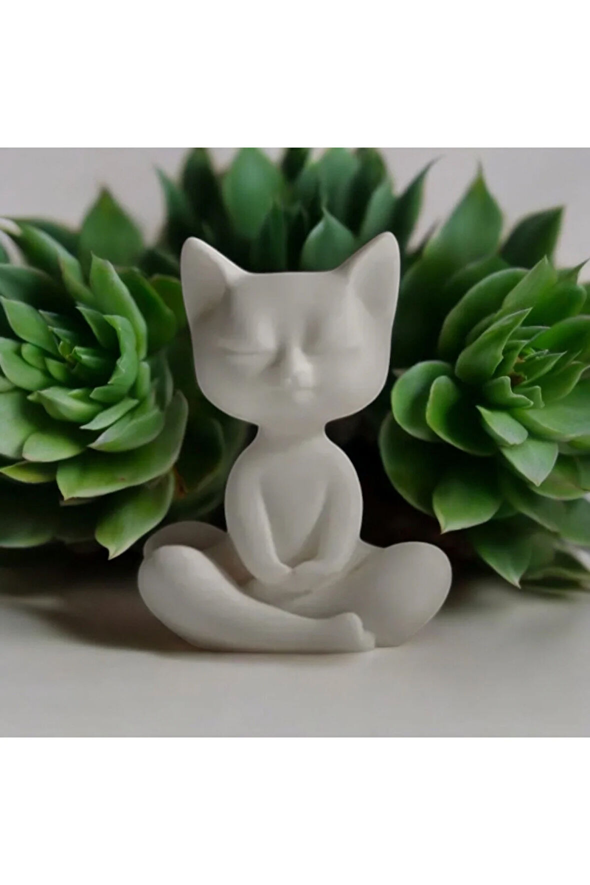 Yoga Yapan Kedi Dekoratif Biblo