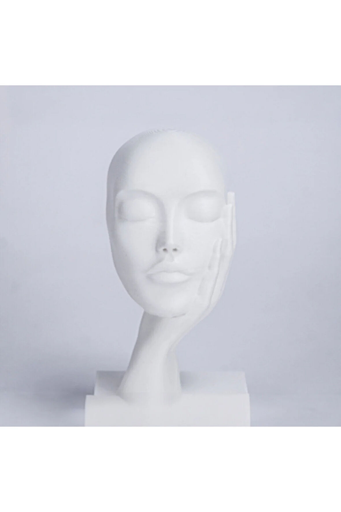 Sanatsal Yüz Figürü – Modern 3D Yazıcı Baskı Heykel