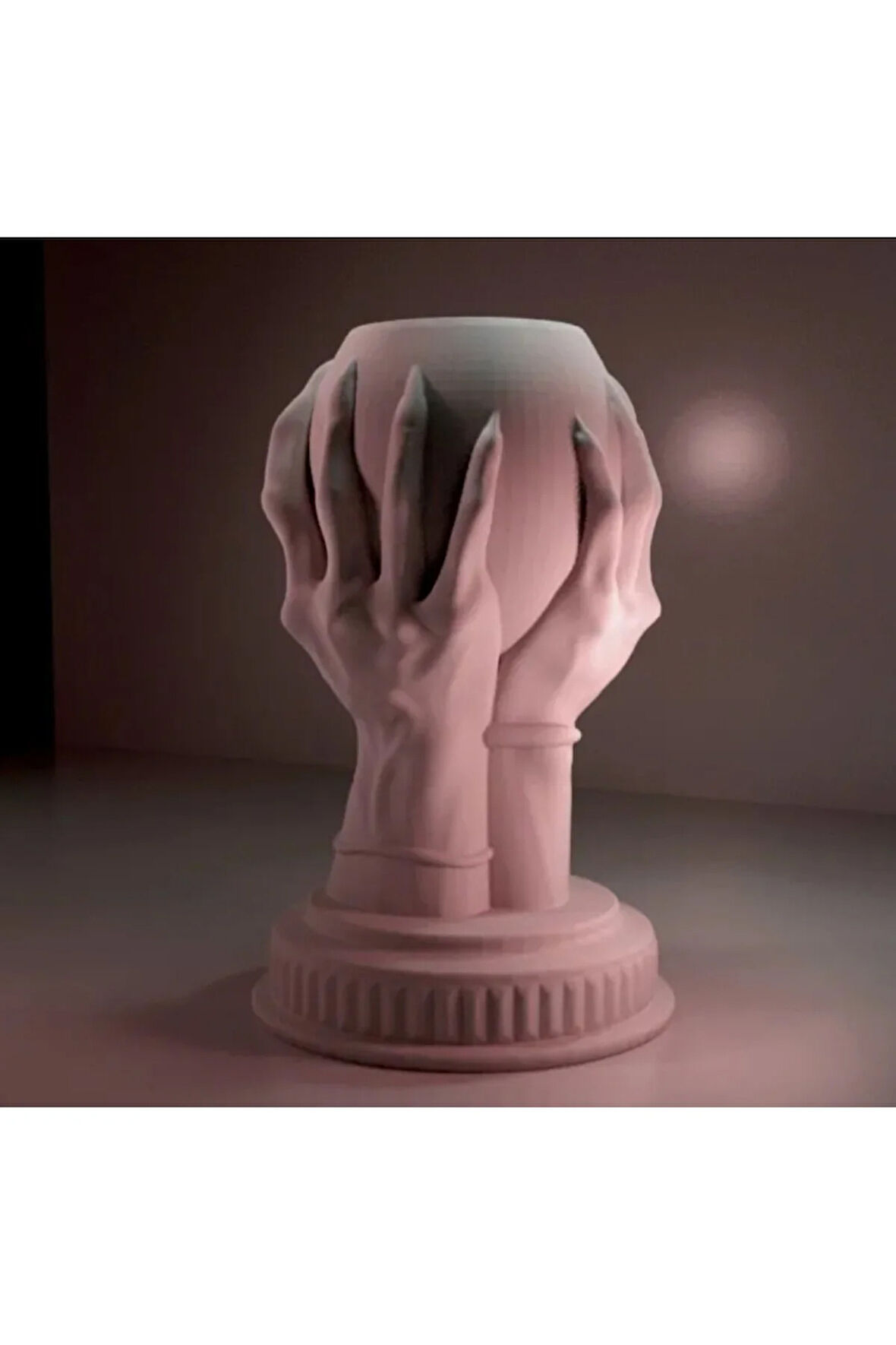 El Tasarımı 16 cm 3D Yazıcı Baskı PLA Vazo veya Dekoratif Obje