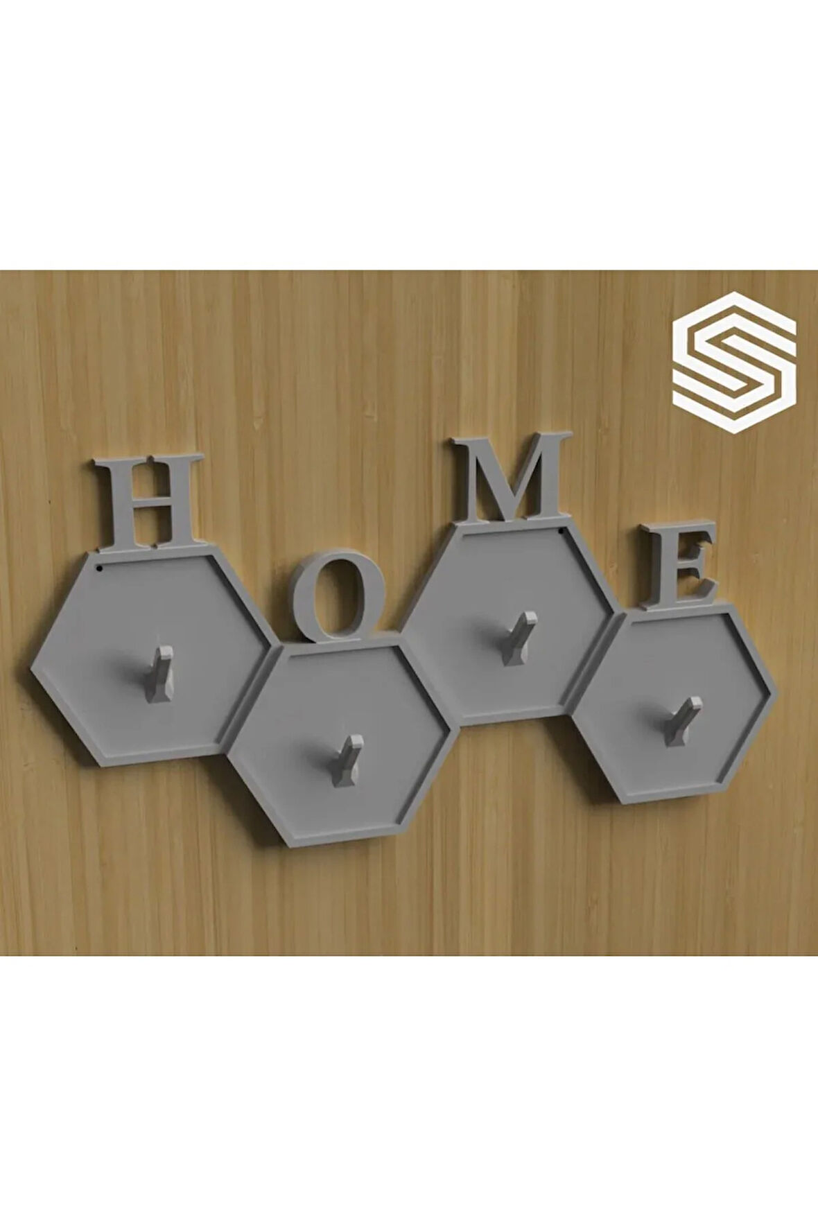 HOME Anahtar Duvar Askılığı (HOME Tasarım) 3D Yazıcı Baskı