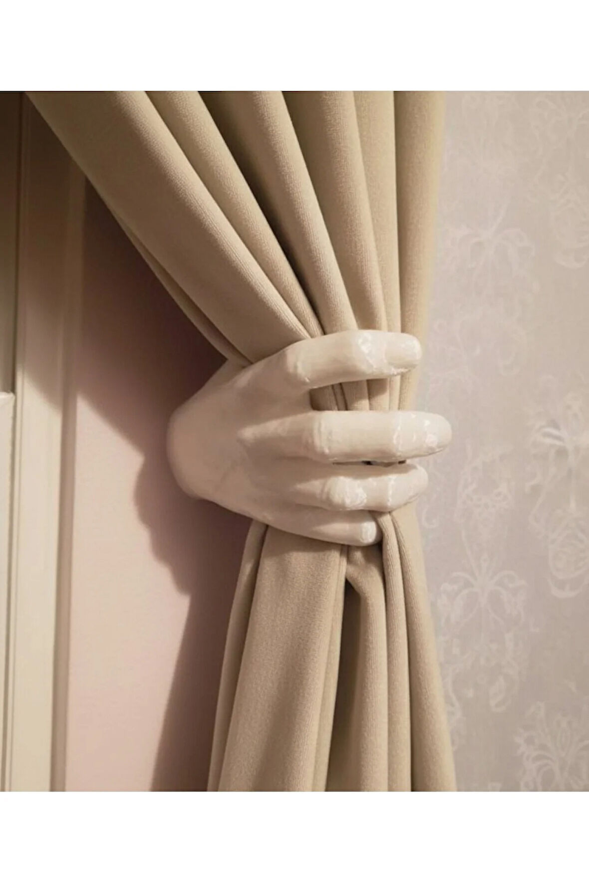 Elegant El Tasarımlı Perde Tutucu Aparat (2'li Set) 3D Baskı