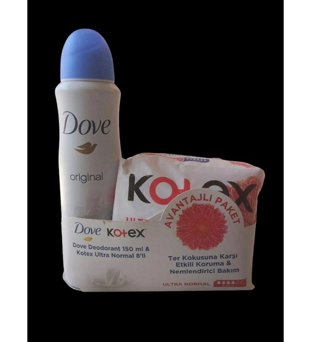 Dove Kadın Deodorant 150 Ml + Kotex Ultra Normal 8 Li Paket 