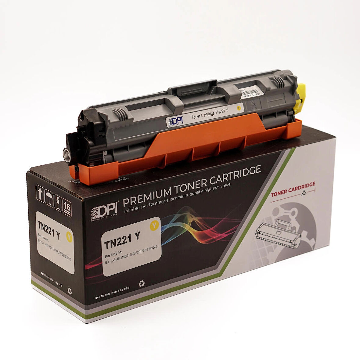 Dpi Toner Brother TN-221 Y Yellow CHİPLİ Muadil Toner 1.400 Baskı