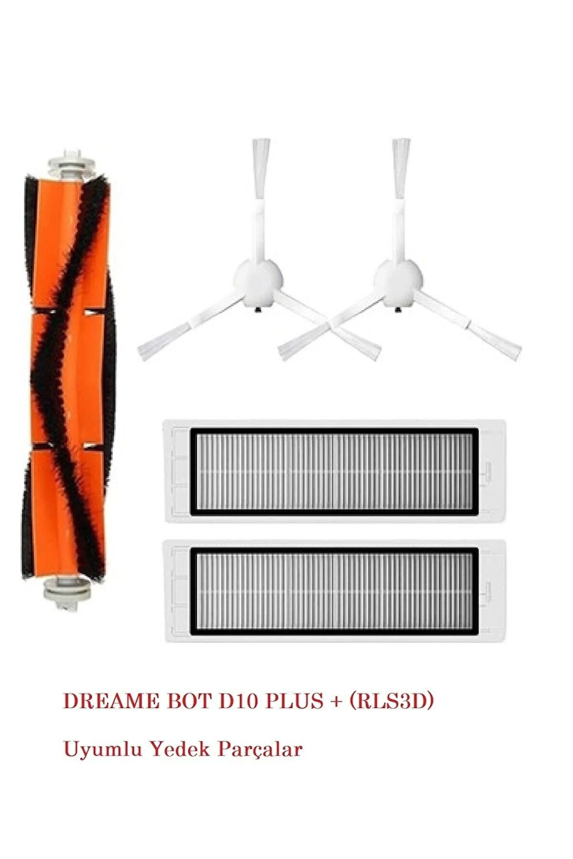 Dreame Bot D10 Plus Rls3d Robot Süpürge Yedek Parçaları Ana Fırça Yan Fırça Hepa Filtre