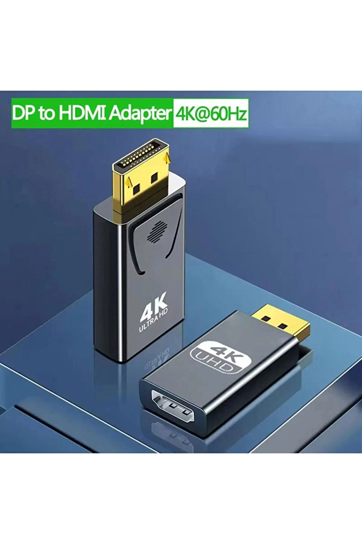  4k Full Hd Adaptör Displayport To Hdmı Adaptor Çevirici Dönüştürücü Adaptör Display Port Dönüştürücü