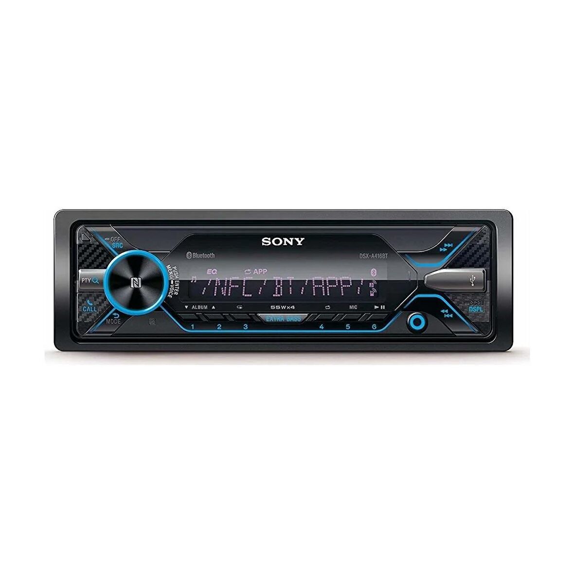 Sony Dsx-A416Bt Çift Bluetoohlu 55X4 Watt,Usb-Aux İpod-İphone Uyumlu Oto Teyp