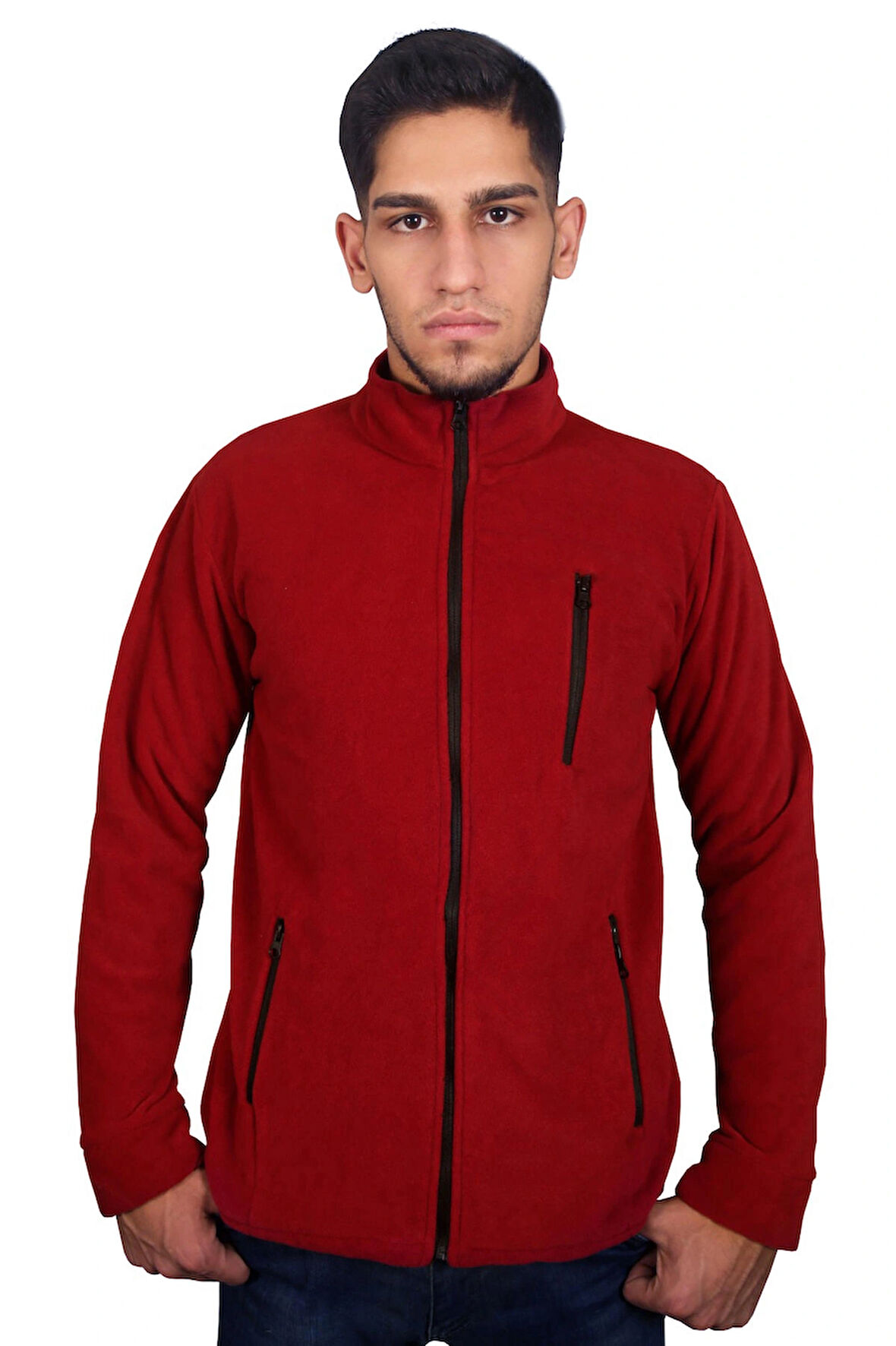 Erkek Pro-Zip Polar Ceket - 3 Fermuarlı Cepli - İş & Outdoor & Günlük