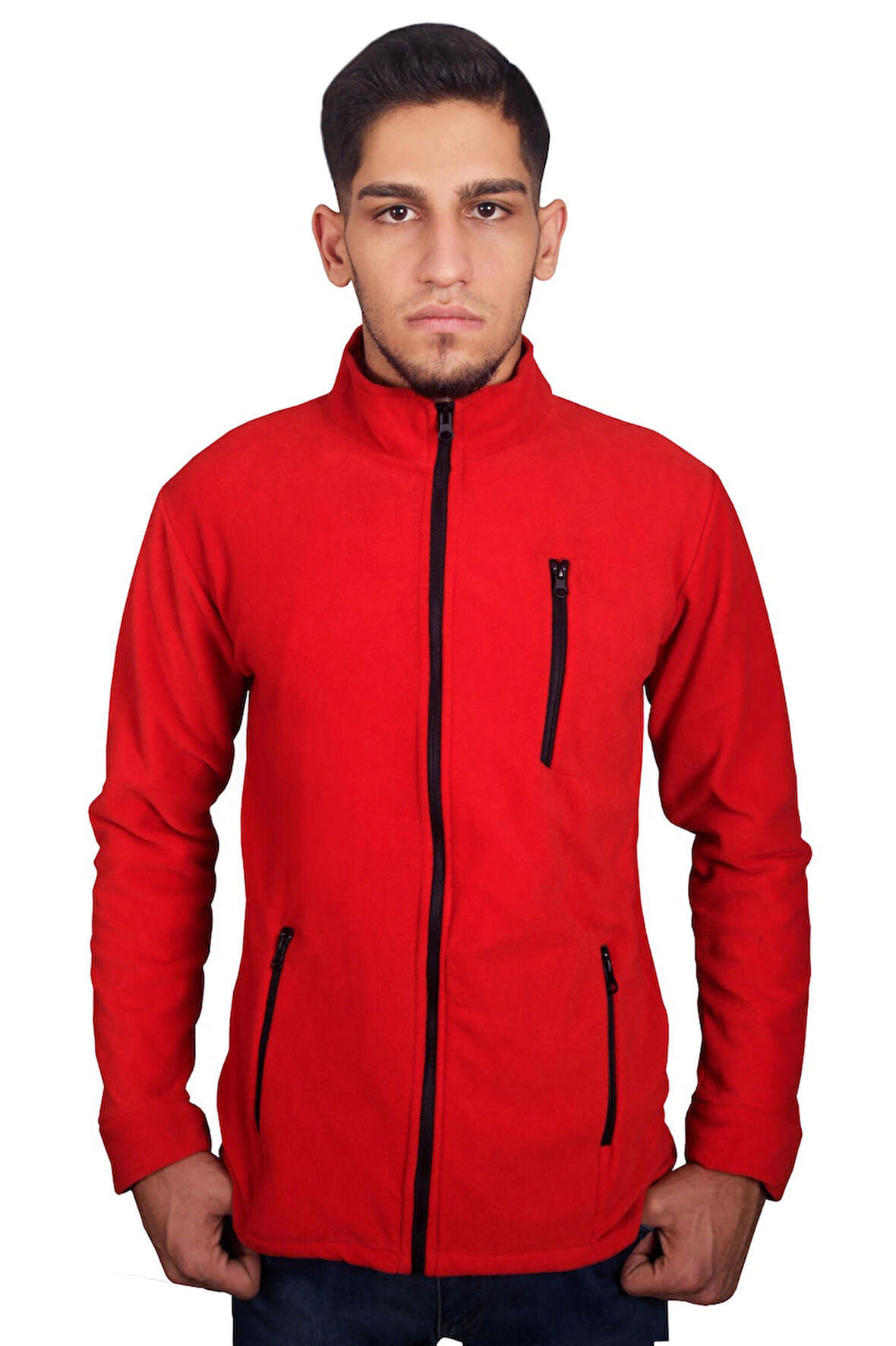 Erkek Pro-Zip Polar Ceket - 3 Fermuarlı Cepli - İş & Outdoor & Günlük