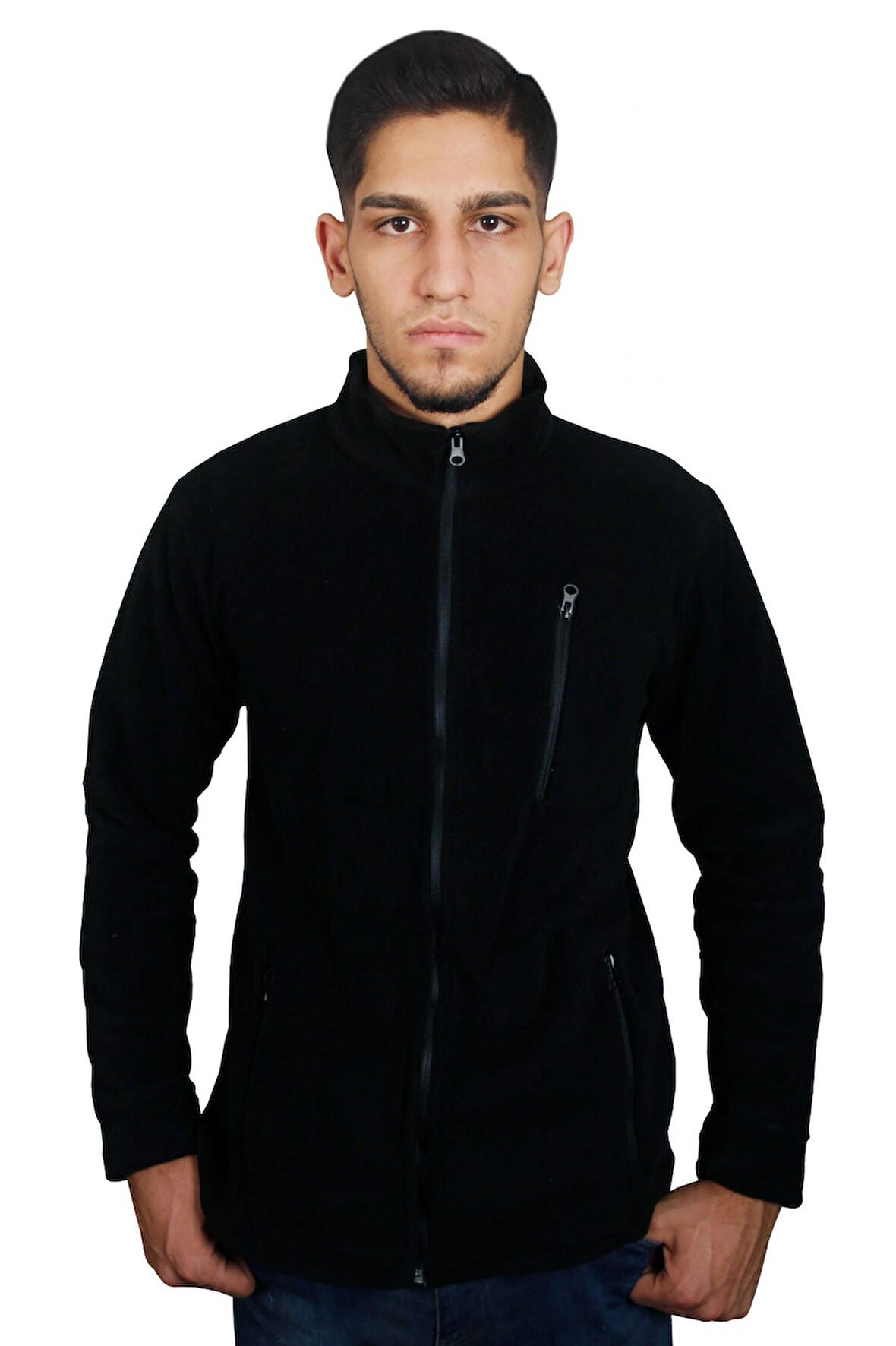 Erkek Pro-Zip Polar Ceket - 3 Fermuarlı Cepli - İş & Outdoor & Günlük