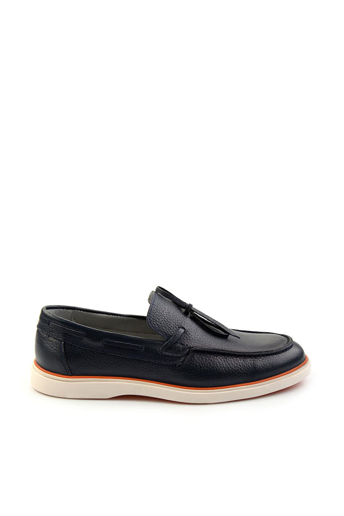 Lacivert Leather Erkek Loafer Ayakkabı E01054182440
