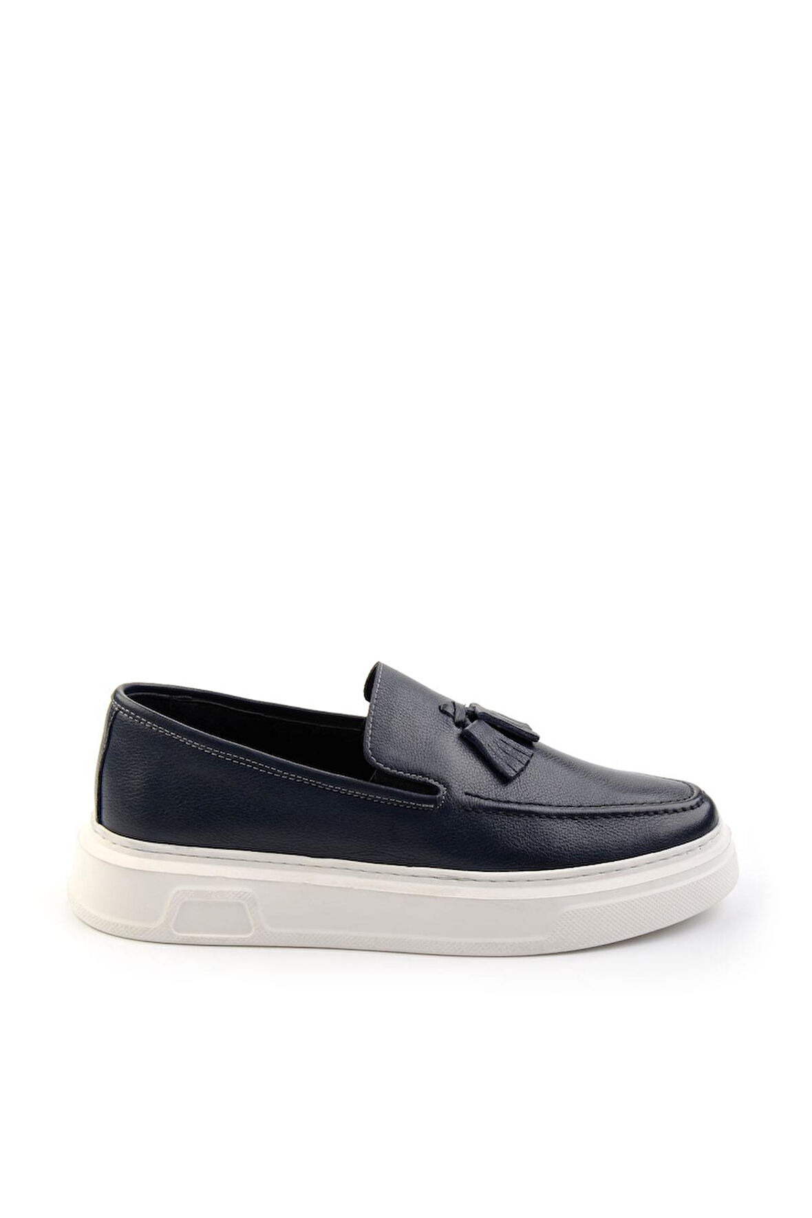 Lacivert Leather Erkek Loafer Ayakkabı E01080107603