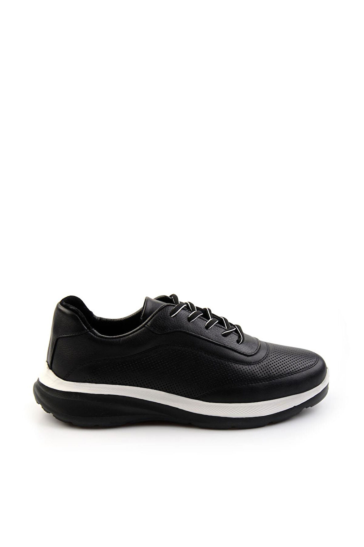 Siyah Leather Erkek Casual Ayakkabı E01084240443