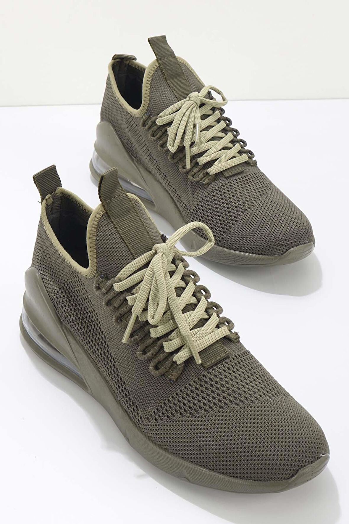 Haki Triko  Erkek Sneaker E01122022082