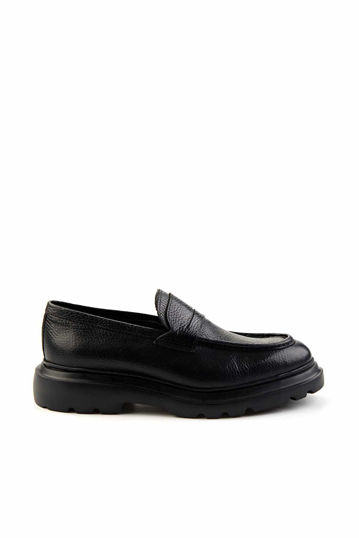 Siyah Leather Erkek Loafer Ayakkabı E01310113240