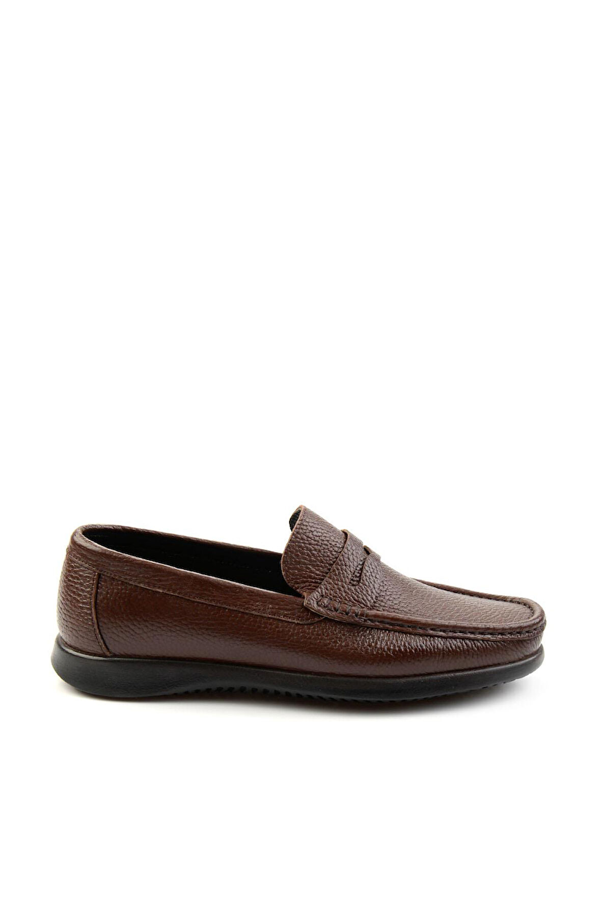 Kahve Hakiki Deri Erkek Loafer Ayakkabı E01323202040