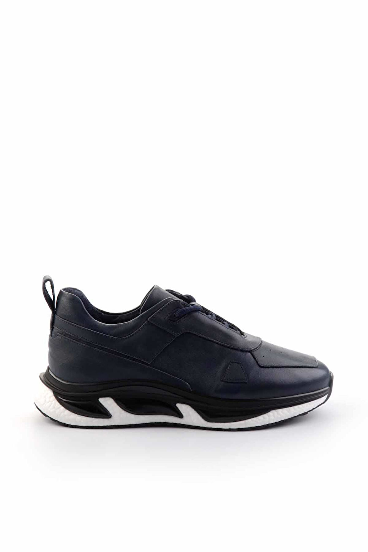 Lacivert Hakiki Deri Erkek Sneaker E01350706503