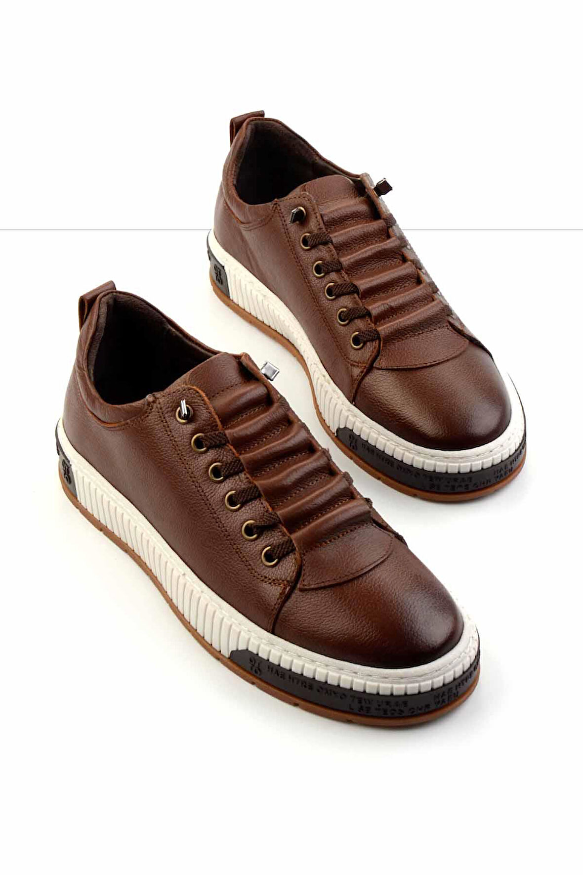 Taba Hakiki Deri Erkek Casual Ayakkabı E01398199003