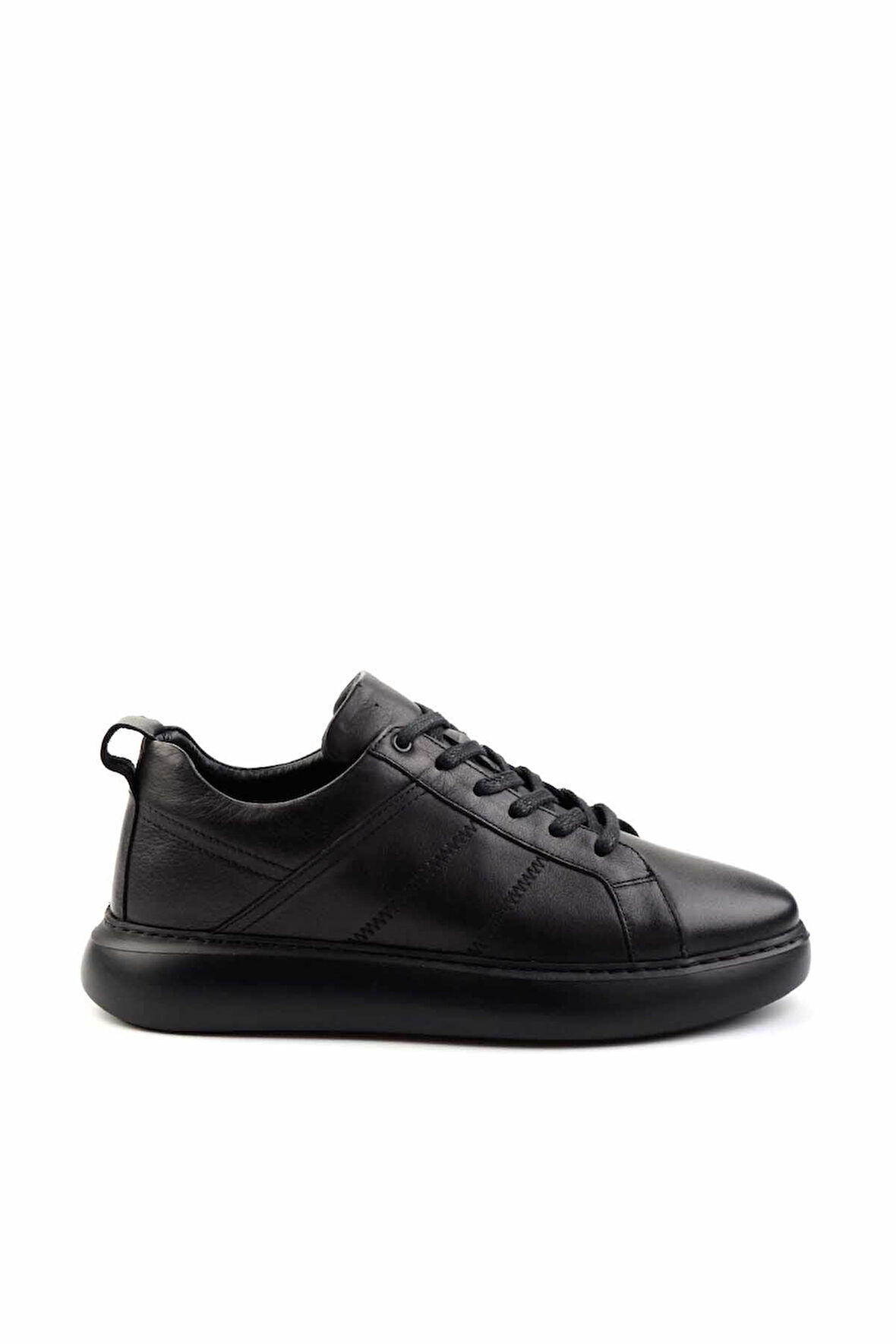 Siyah Leather Erkek Casual Ayakkabı E01396109541