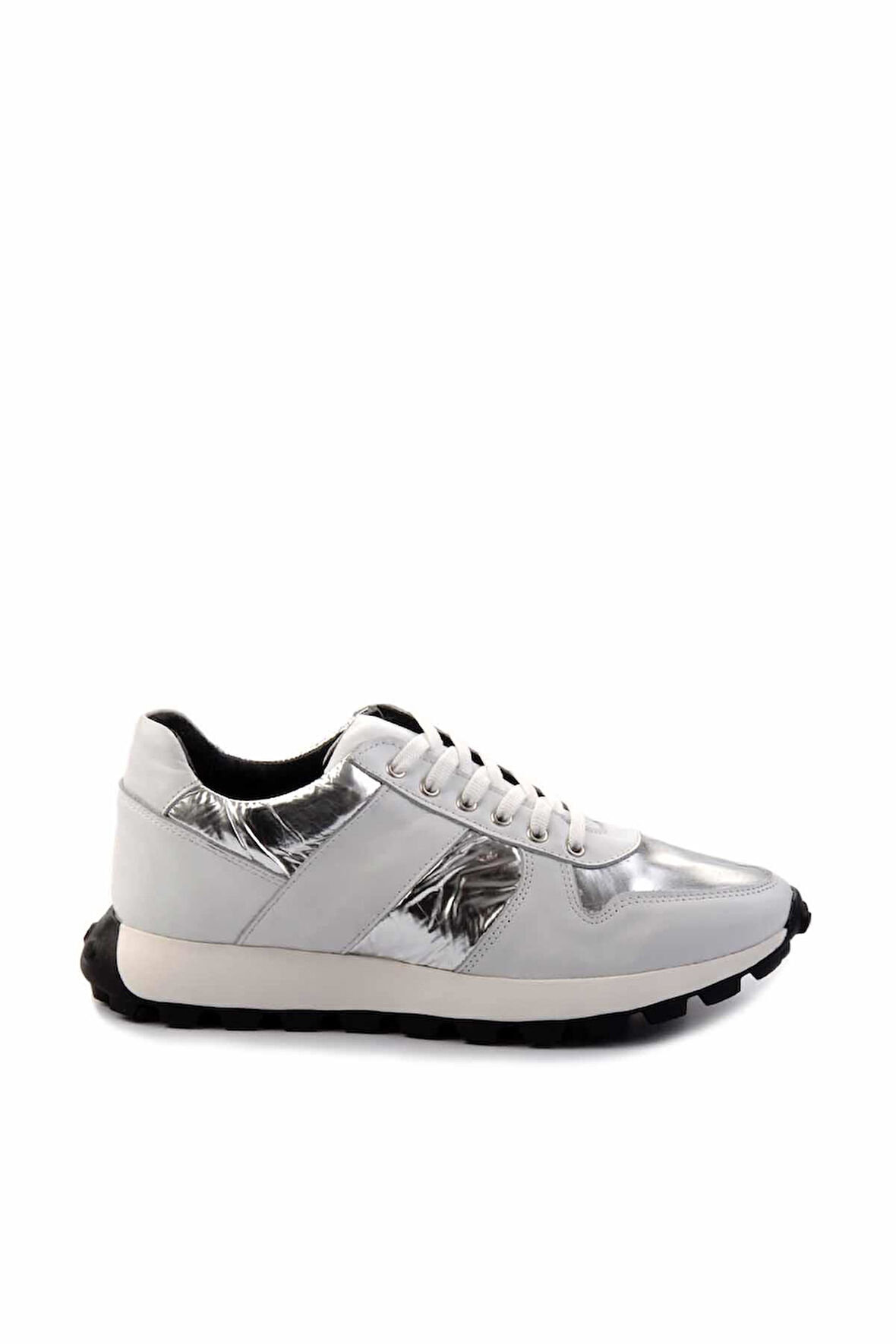 Beyaz Beyaz Paraşüt Hakiki Deri Erkek Sneaker E01401086603