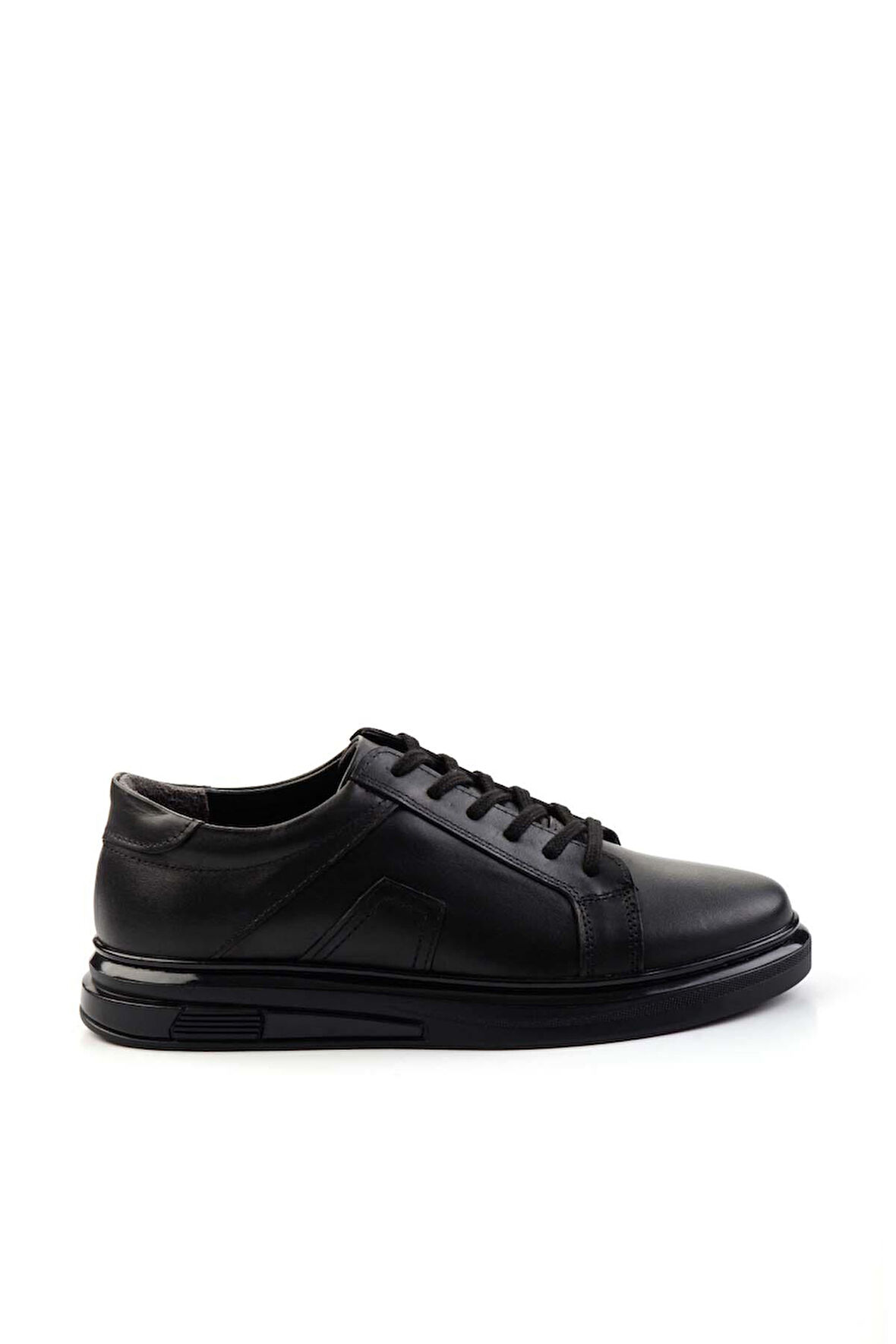 Siyah Leather Erkek Casual Ayakkabı E01439700241