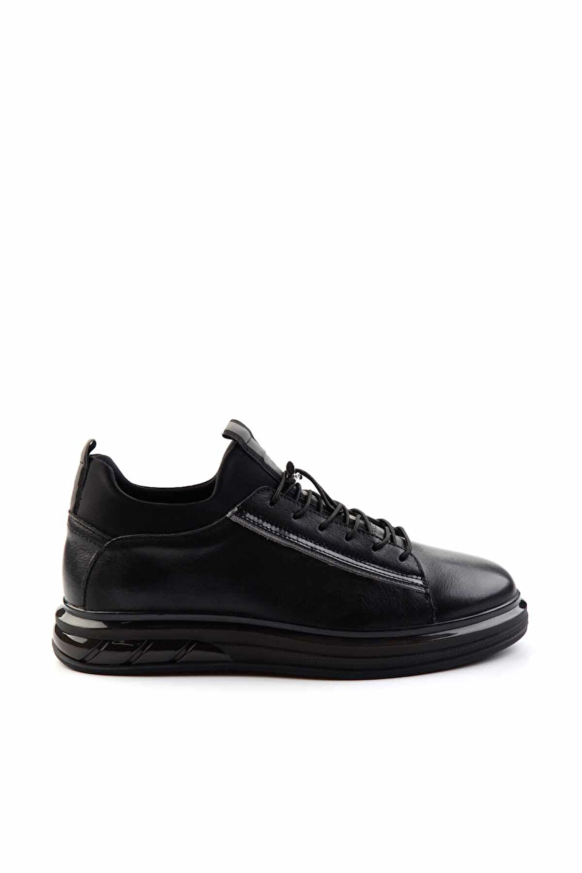 Siyah Leather Erkek Sneaker E01585756540