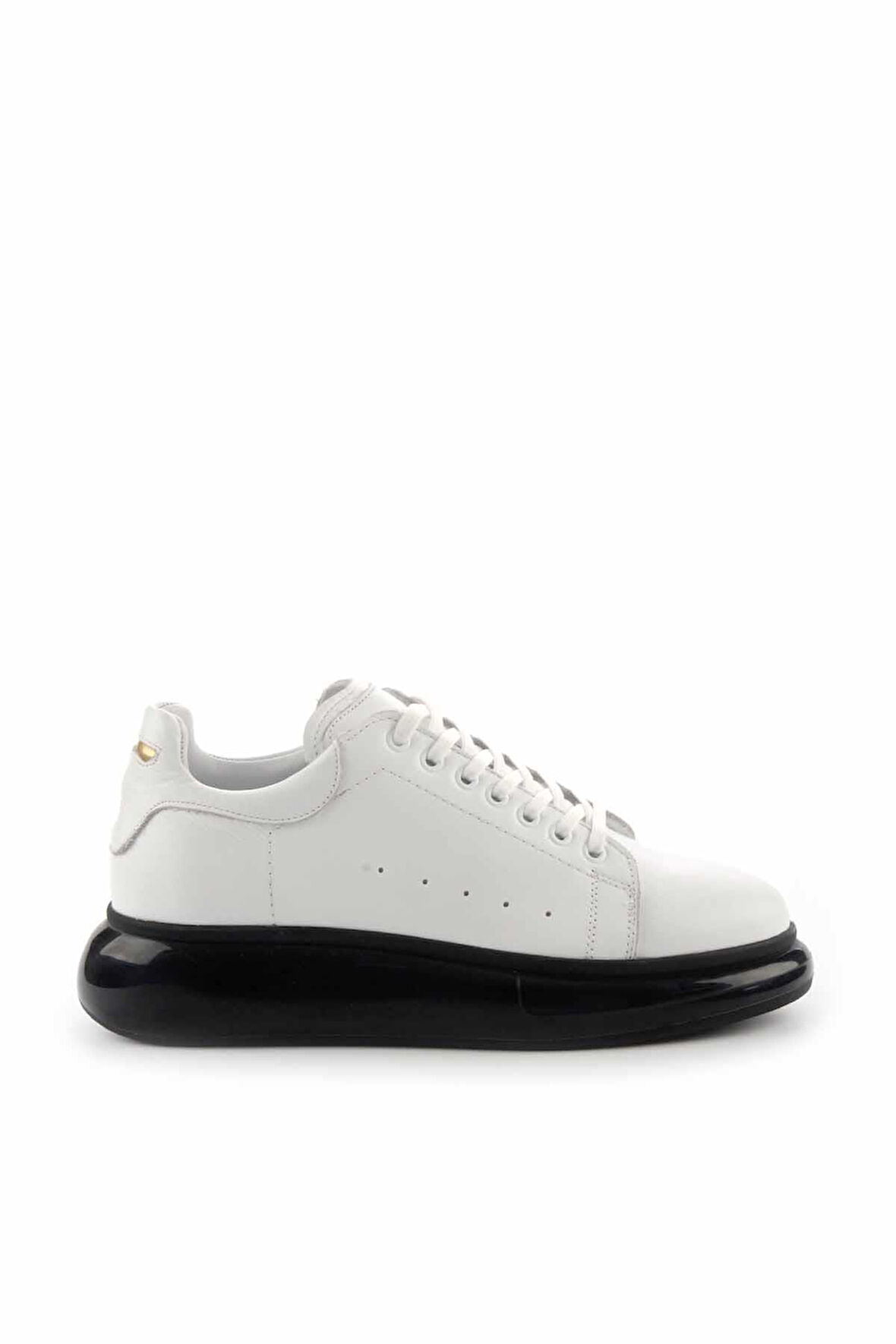 Beyaz Platin Hakiki Deri Erkek Sneaker E01585712441