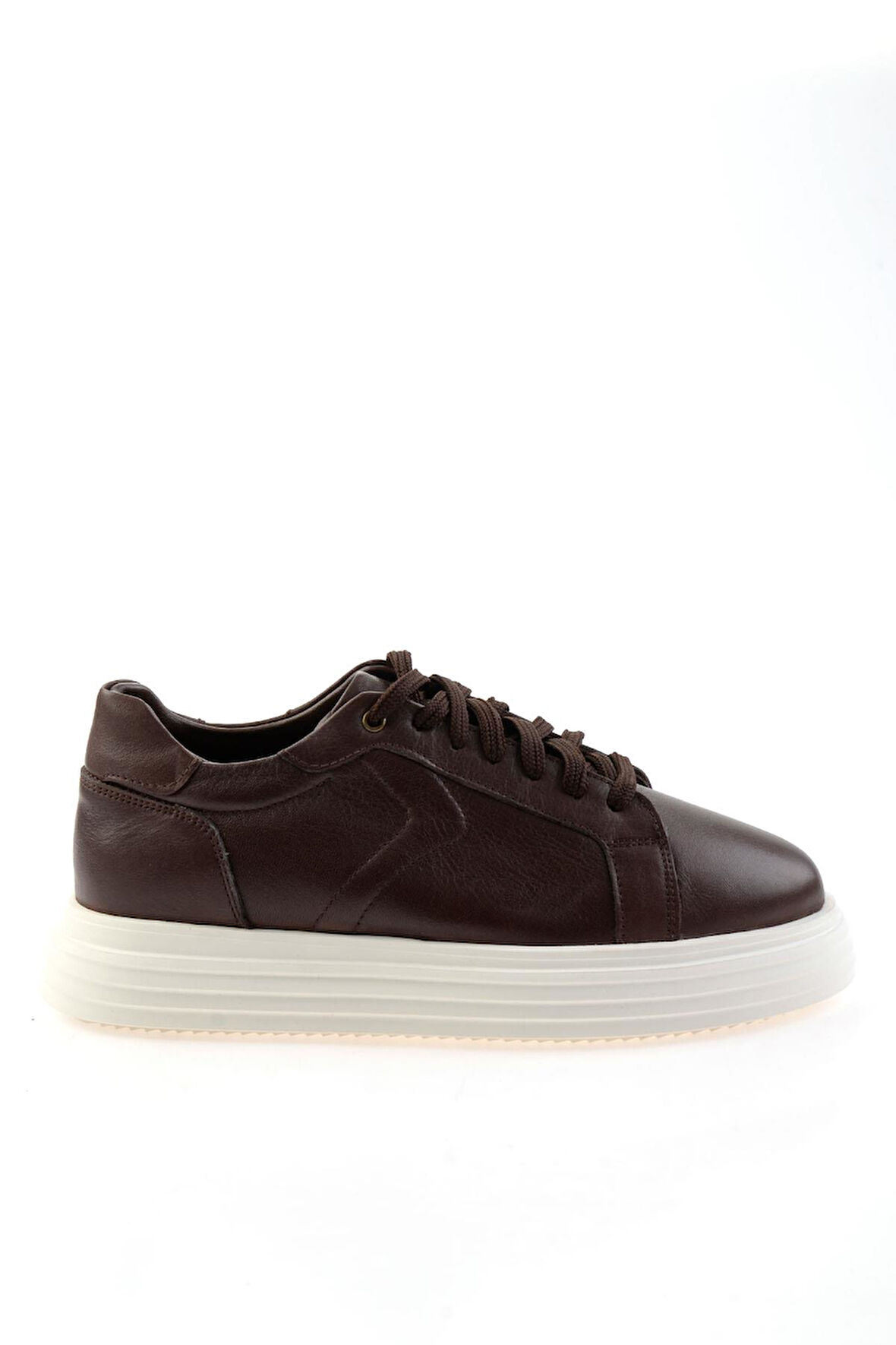 Kahve Hakiki Deri Erkek Sneaker E01595002543