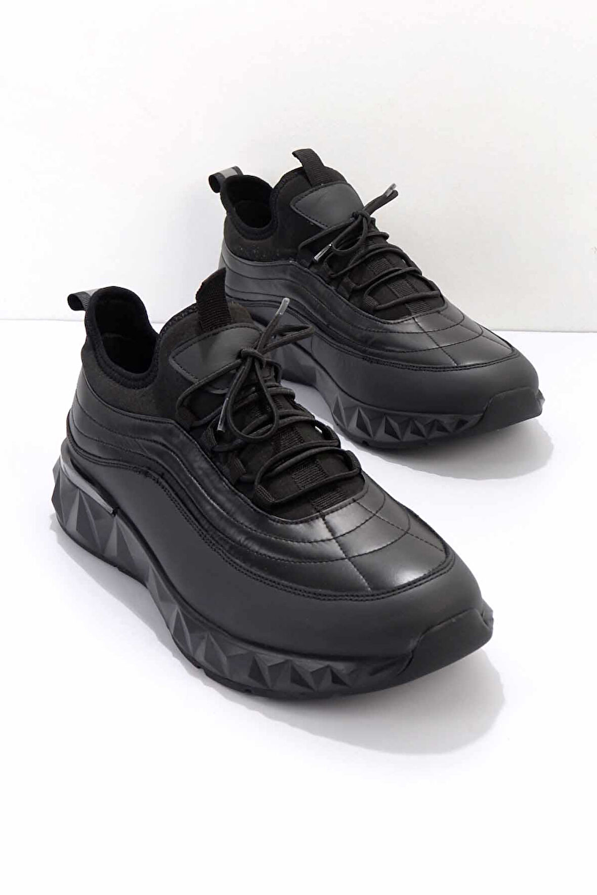 Siyah Paraşüt  Erkek Sneaker E01604835467