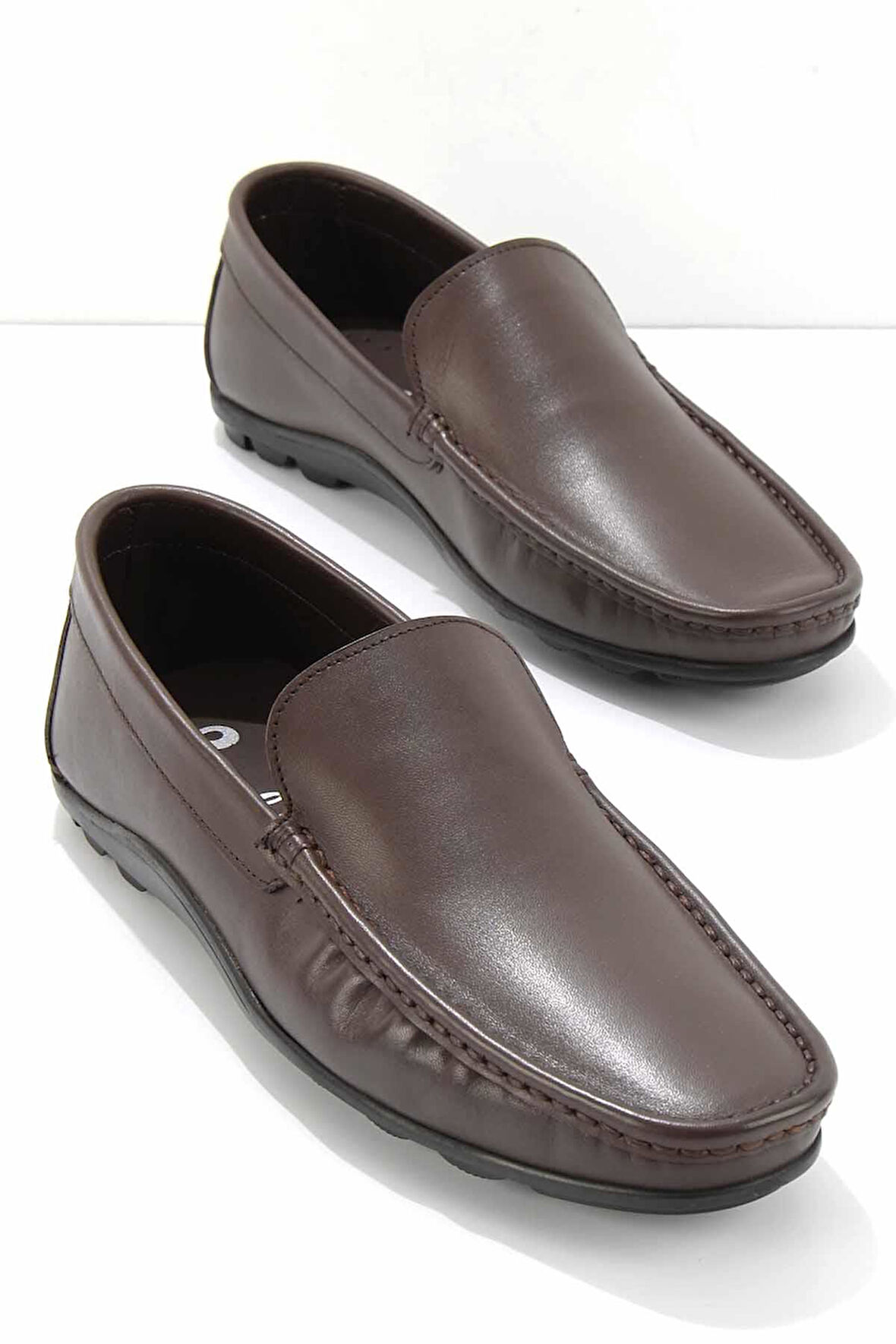 Kahve Hakiki Deri Erkek Loafer Ayakkabı E01728360903