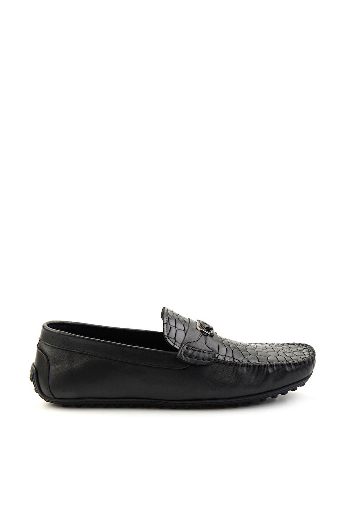 Siyah Leather Erkek Loafer Ayakkabı E01757714803