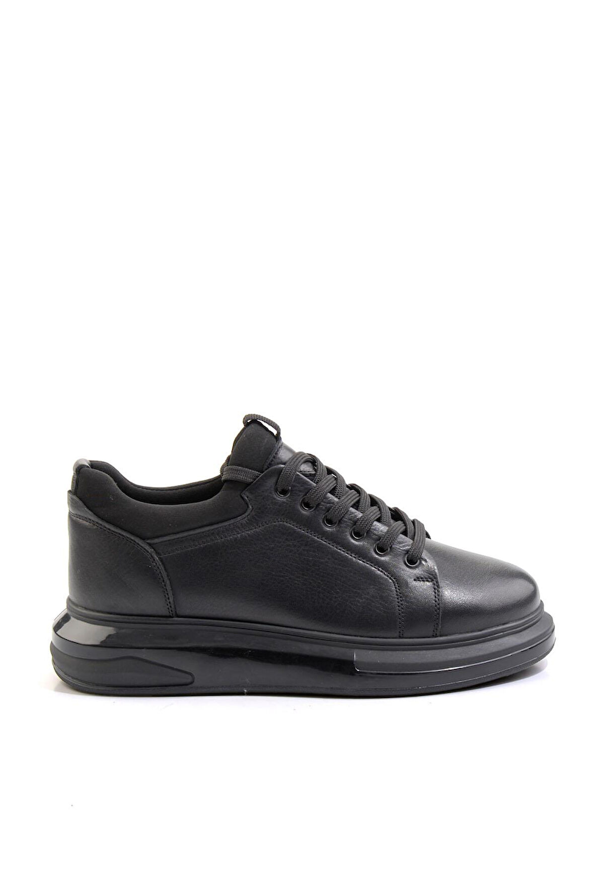 Siyah Hakiki Deri Erkek Sneaker E01811099343