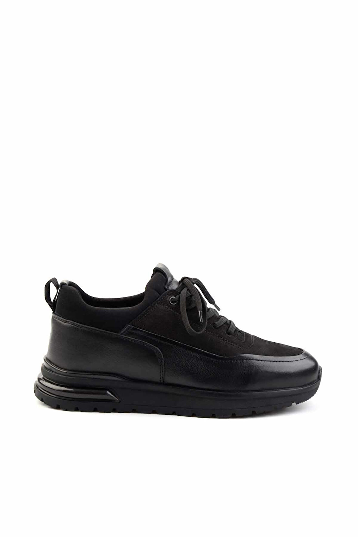 Siyah Leather Erkek Casual Ayakkabı E01811691143