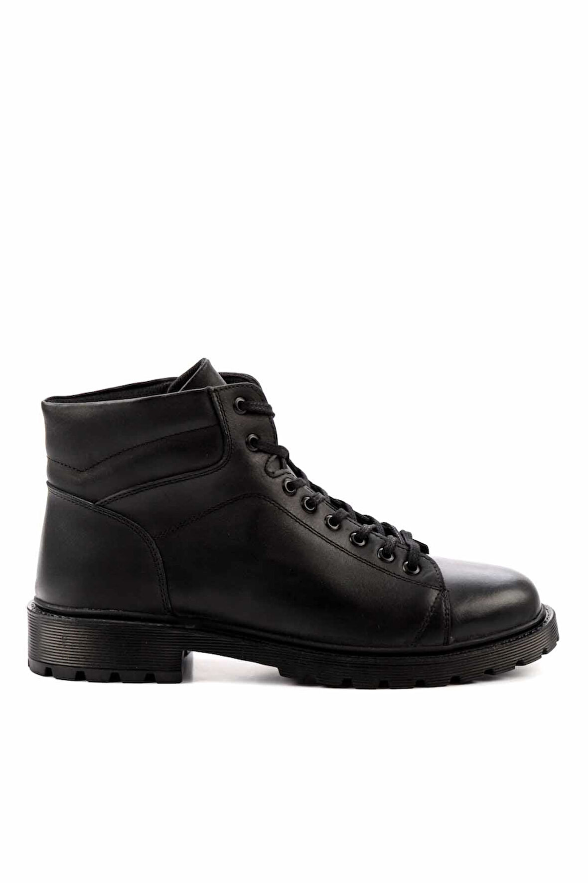 Siyah Hakiki Deri Erkek Bot & Bootie E02399201503