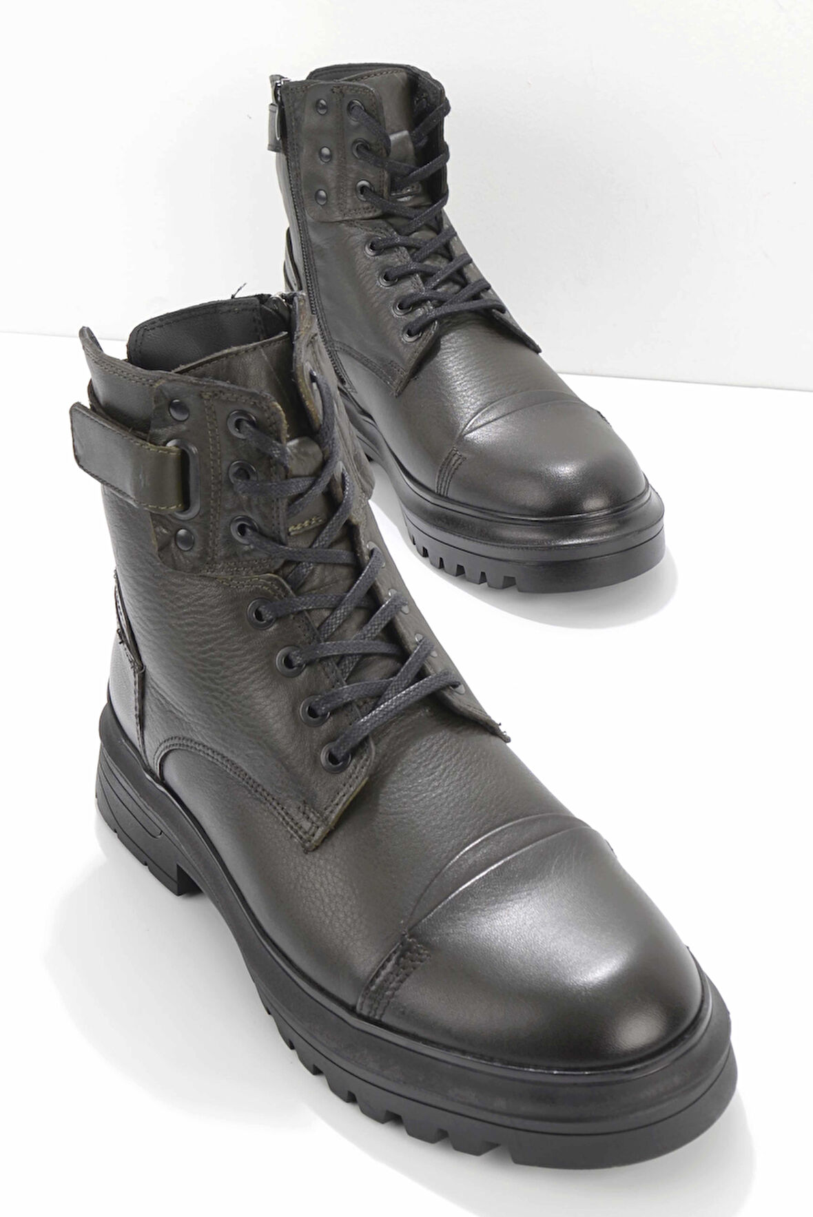 Haki Leather Erkek Bot & Bootie E02604629603