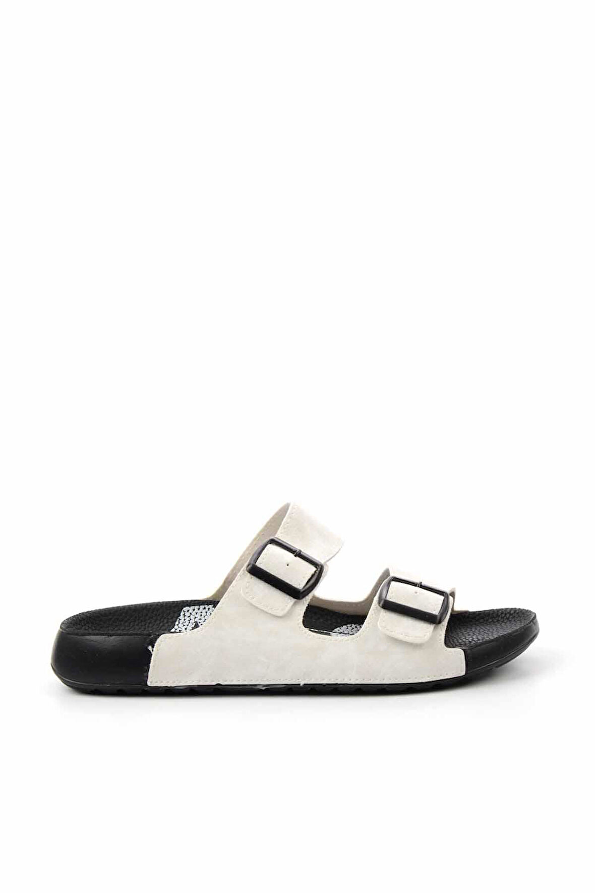 Beyaz Nubuk  Erkek Terlik E04529065101