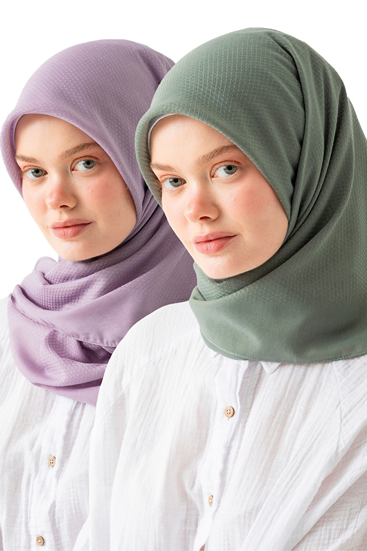 2 ADET Soft Pamuk Jakarlı Eşarp – Doğal Dokulu, Hafif ve Nefes Alan Kumaş- Bambu Kraş Eşarp Yumuşak Dokulu Düz Renk Eşarp, Tesettür Eşarp