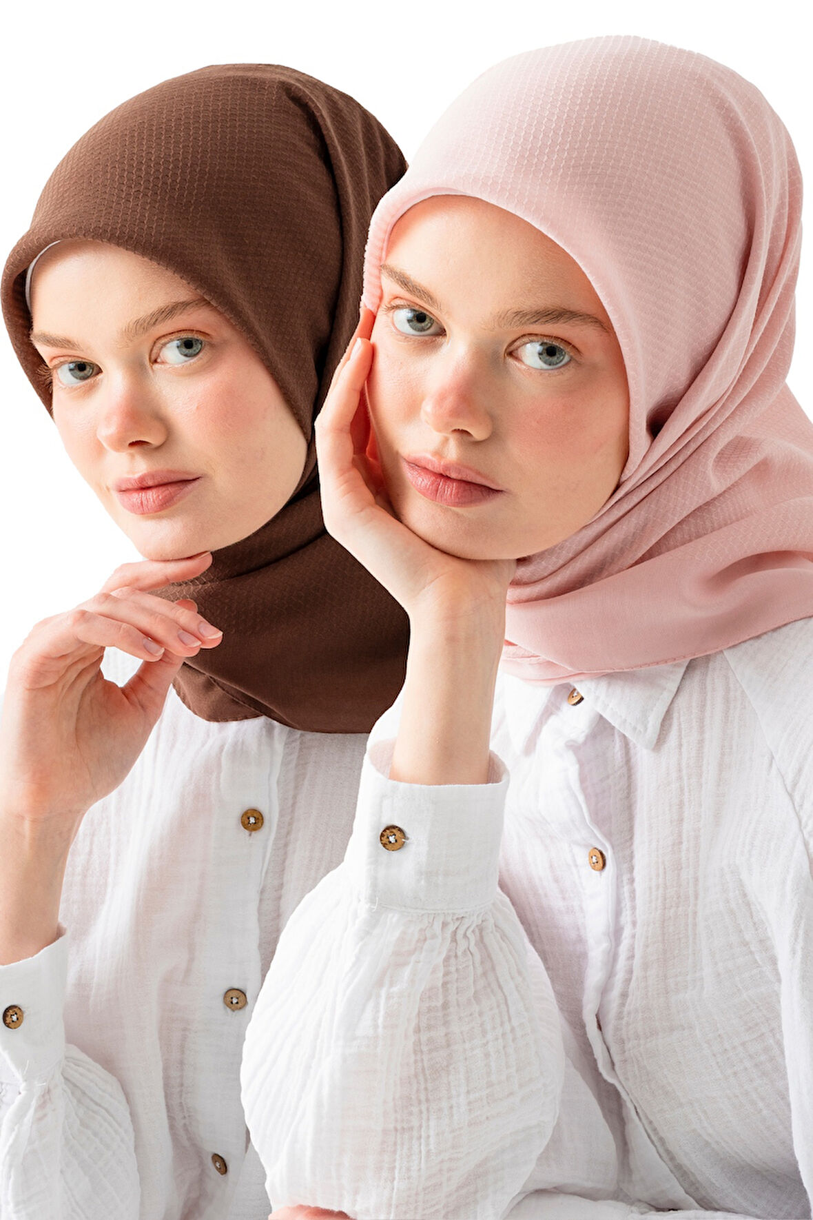 2 ADET Soft Pamuk Jakarlı Eşarp – Doğal Dokulu, Hafif ve Nefes Alan Kumaş- Bambu Kraş Eşarp Yumuşak Dokulu Düz Renk Eşarp, Tesettür Eşarp